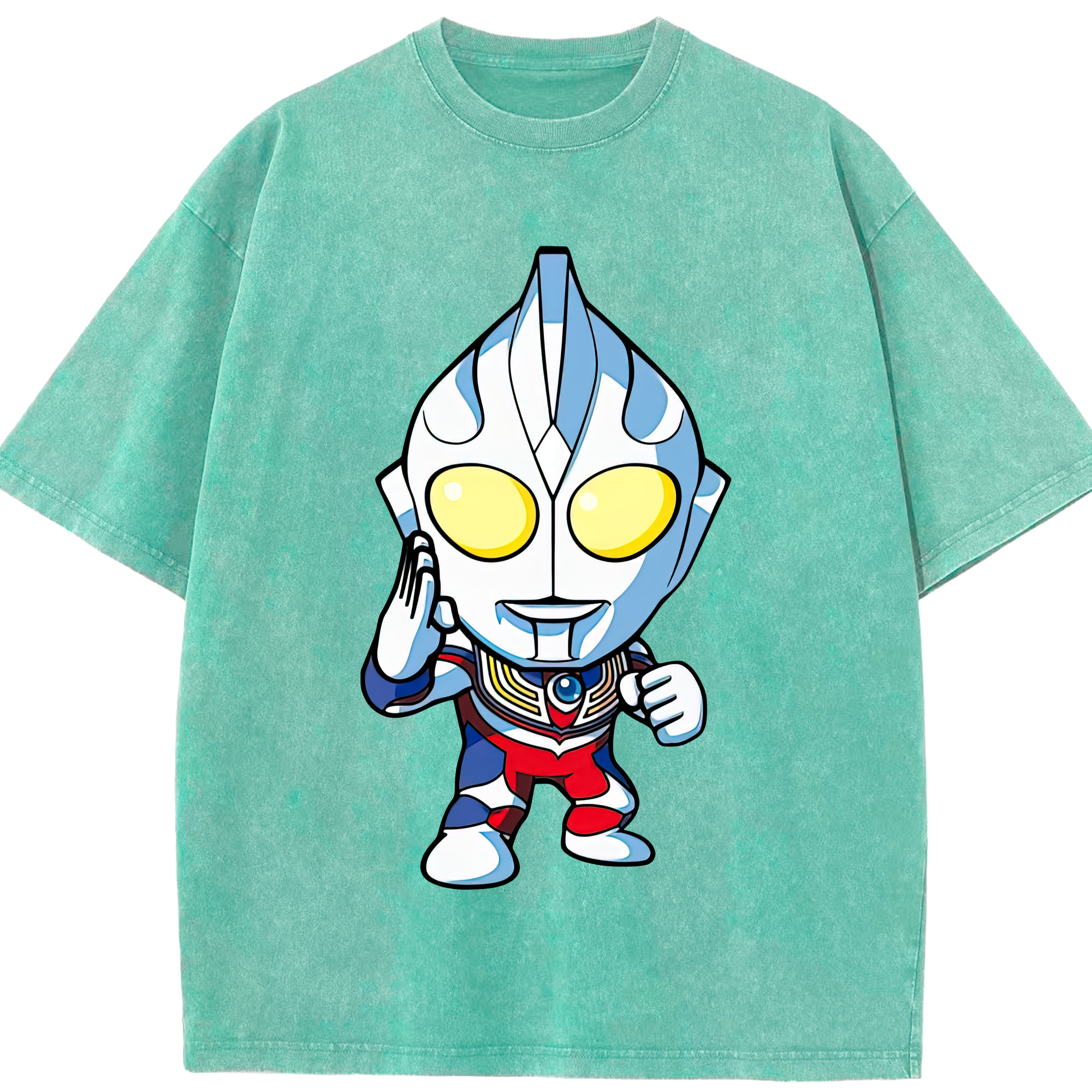 （画像用） ウルトラマン Ultraman 綿100% ヴィンテージ風 半袖Tシャツ（フロントプリント）
